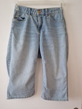 Rafaella Womens Jean Capris Light Denim Capris 10 L Large
